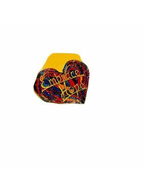 Embrace Hope Pin Rainbow Heart